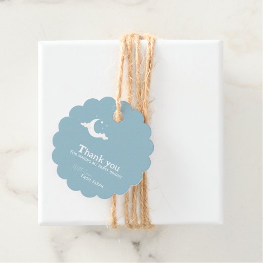 Gepersonaliseerd Dank u Baby shower retro maanster Bedankjes Labels (In situ)