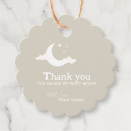 Gepersonaliseerd Dank u Baby shower retro maanster Bedankjes Labels