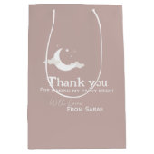 Gepersonaliseerd Dank u Baby shower retro maanster Medium Cadeauzakje (Voorkant)