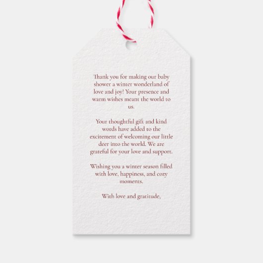 Gepersonaliseerd Dank u Baby shower retro zon Favo Cadeaulabel (Achterkant)