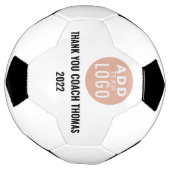 Gepersonaliseerd Dank u Coach voeg een naam toe Voetbal (Gedraaid)