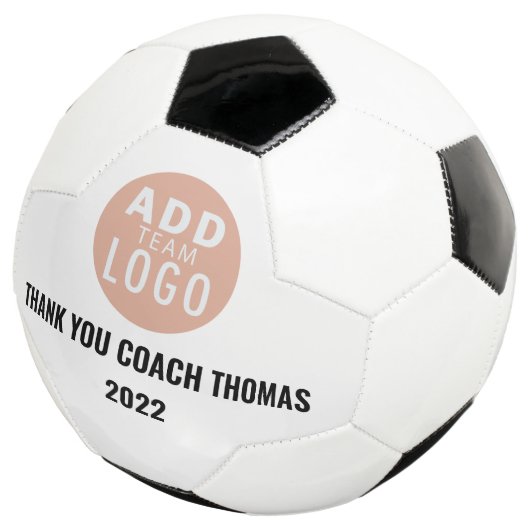 Gepersonaliseerd Dank u Coach voeg een naam toe Voetbal (Drie kwart)