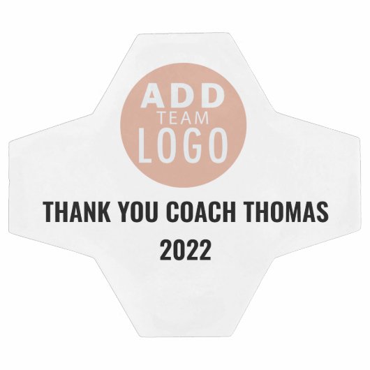 Gepersonaliseerd Dank u Coach voeg een naam toe Voetbal (Enkel)