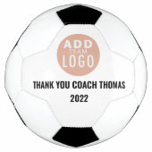Gepersonaliseerd Dank u Coach voeg een naam toe Voetbal (Voorkant)