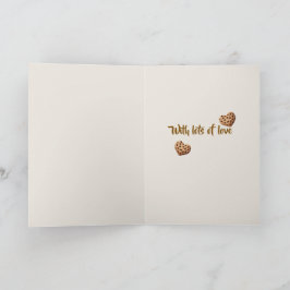 Gepersonaliseerd Dank u cookie harten ontwerp Bedankkaart