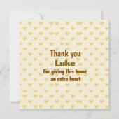 Gepersonaliseerd Dank u hart ontwerp Kaart (Voorkant)