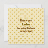 Gepersonaliseerd Dank u hart ontwerp Kaart (Voorkant)