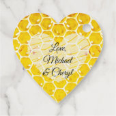 Gepersonaliseerd Dank u Honey Bee Baby shower Bedankjes Labels (Achterkant)