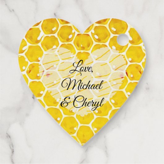 Gepersonaliseerd Dank u Honey Bee Baby shower Bedankjes Labels (Achterkant)