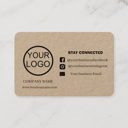 Gepersonaliseerd Dank u kaart voor Orde met code Visitekaartje (Voorkant)