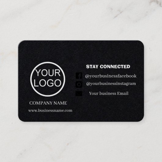 Gepersonaliseerd Dank u kaart voor Orde met code Visitekaartje (Voorkant)