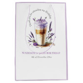 Gepersonaliseerd Dank u Koffie Verjaardag Medium Cadeauzakje (Voorkant)