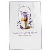 Gepersonaliseerd Dank u Koffie Verjaardag Medium Cadeauzakje (Achterkant)