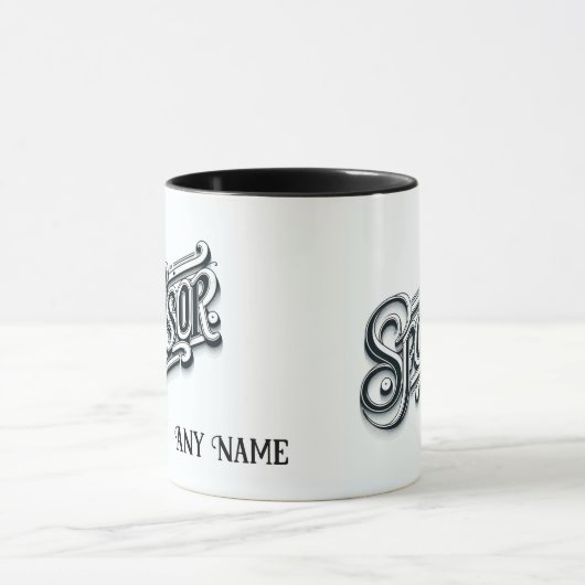 Gepersonaliseerd Dank u sponsor 12 stap NA AA mok (Midden)