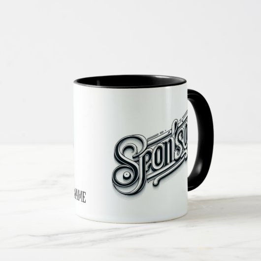 Gepersonaliseerd Dank u sponsor 12 stap NA AA mok (Voorkant rechts)