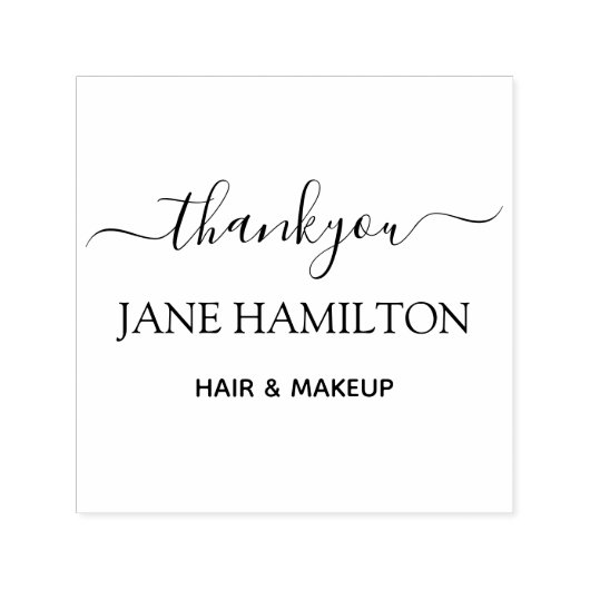 Gepersonaliseerd Dank u Zelf-inkend Stempel (Design)