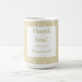 Gepersonaliseerd dank van ons allemaal mok (Center)