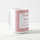 Gepersonaliseerd dank van ons allemaal mok (Voorkant links)