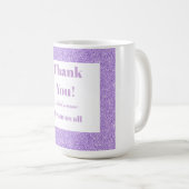 Gepersonaliseerd dank van ons allemaal mok (Voorkant rechts)