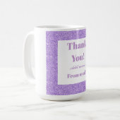 Gepersonaliseerd dank van ons allemaal mok (Voorkant links)