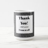 Gepersonaliseerd dank van ons allemaal mok (Center)
