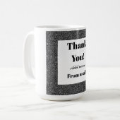 Gepersonaliseerd dank van ons allemaal mok (Voorkant links)