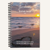 Gepersonaliseerd dankbaarheidsdagboek Bijbelvers Notitieboek (Voorkant)
