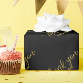 Gepersonaliseerd Dankjewel Minimalistisch Modern Cadeaupapier
