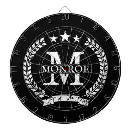 Gepersonaliseerd dartboard met crest monogram dartbord