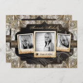 Gepersonaliseerd de Aankondiging van het Afstudere (Voorkant / Achterkant)