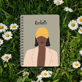 Gepersonaliseerd de Afrikaanse koningin Melanin Notitieboek