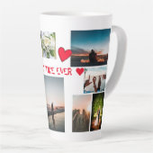 Gepersonaliseerd DE BESTE TIJD VAN de liefde OOIT  Latte Mok (Rechterhoek)