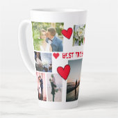 Gepersonaliseerd DE BESTE TIJD VAN de liefde OOIT  Latte Mok (Linkerhoek)