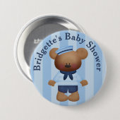 Gepersonaliseerd de Button van het Baby shower van (Voorkant /achterkant)
