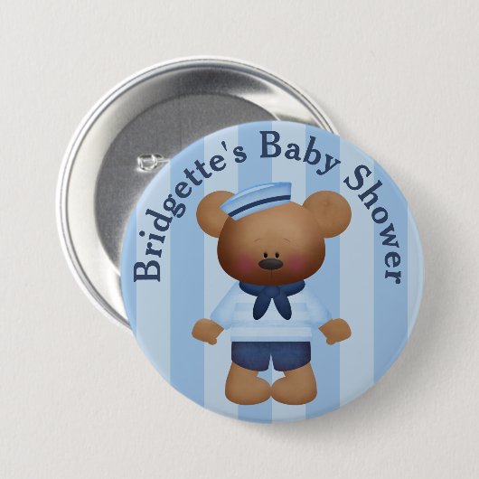 Gepersonaliseerd de Button van het Baby shower van (Voorkant /achterkant)