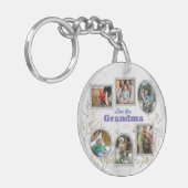 Gepersonaliseerd de Collage van de Foto en het Mem Sleutelhanger (Voorkant Links)