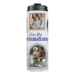 Gepersonaliseerd de Collage van de Foto en het Mem Thermosbeker