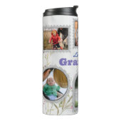Gepersonaliseerd de Collage van de Foto en het Mem Thermosbeker (Gedraaid links)