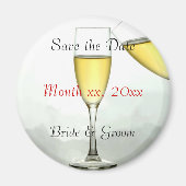 Gepersonaliseerd De datum Koelmagneet opslaan Magneet (Voorkant)