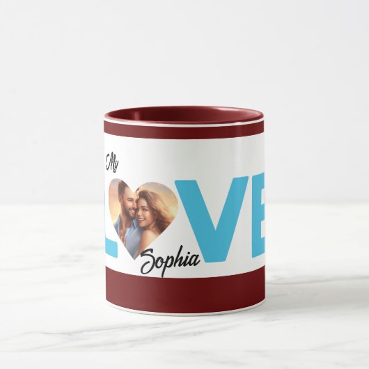 Gepersonaliseerd de door liefde geïnspireerde Eleg Mok (Midden)