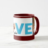 Gepersonaliseerd de door liefde geïnspireerde Eleg Mok (Voorkant rechts)