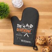 Gepersonaliseerd De Grill Vader Vaderdag BBQ Ovenwant (Top down)
