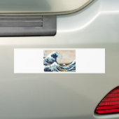 Gepersonaliseerd de Grote Golf van Kanagawa Gifts Bumpersticker (Op auto)
