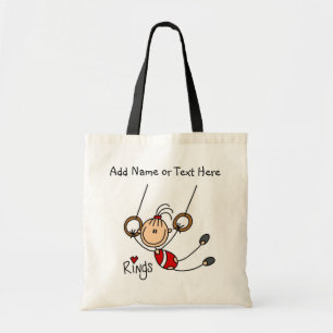 Gepersonaliseerd de Gymnast van Meisjes op de Canv Tote Bag