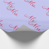 Gepersonaliseerd de heer en mevrouw cadeaupapier (Hoek)