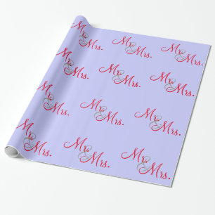 Gepersonaliseerd de heer en mevrouw cadeaupapier
