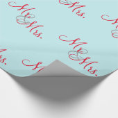 Gepersonaliseerd de heer en mevrouw cadeaupapier (Hoek)