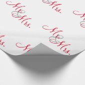 Gepersonaliseerd de heer en mevrouw cadeaupapier (Hoek)