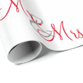 Gepersonaliseerd de heer en mevrouw cadeaupapier (Rol Hoek)