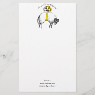 Gepersonaliseerd DE HEER is mijn herder Psalm 23 Briefpapier